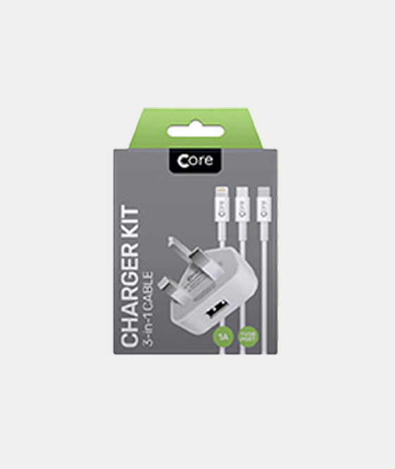 Single Charger Kit 3-in-1